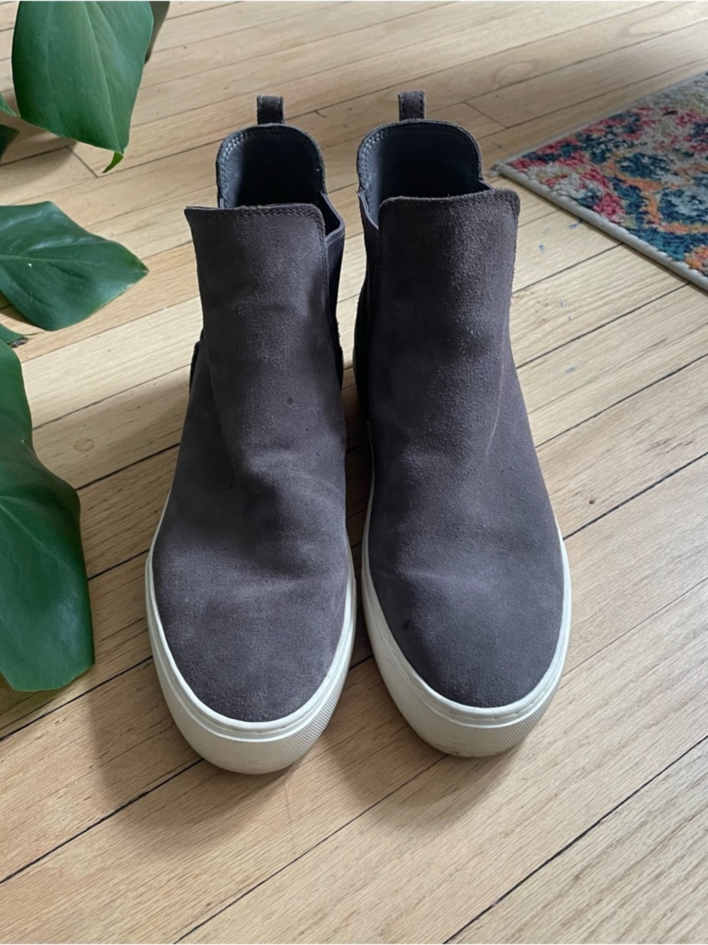 UGG Brown Leather Slip-On Shoe